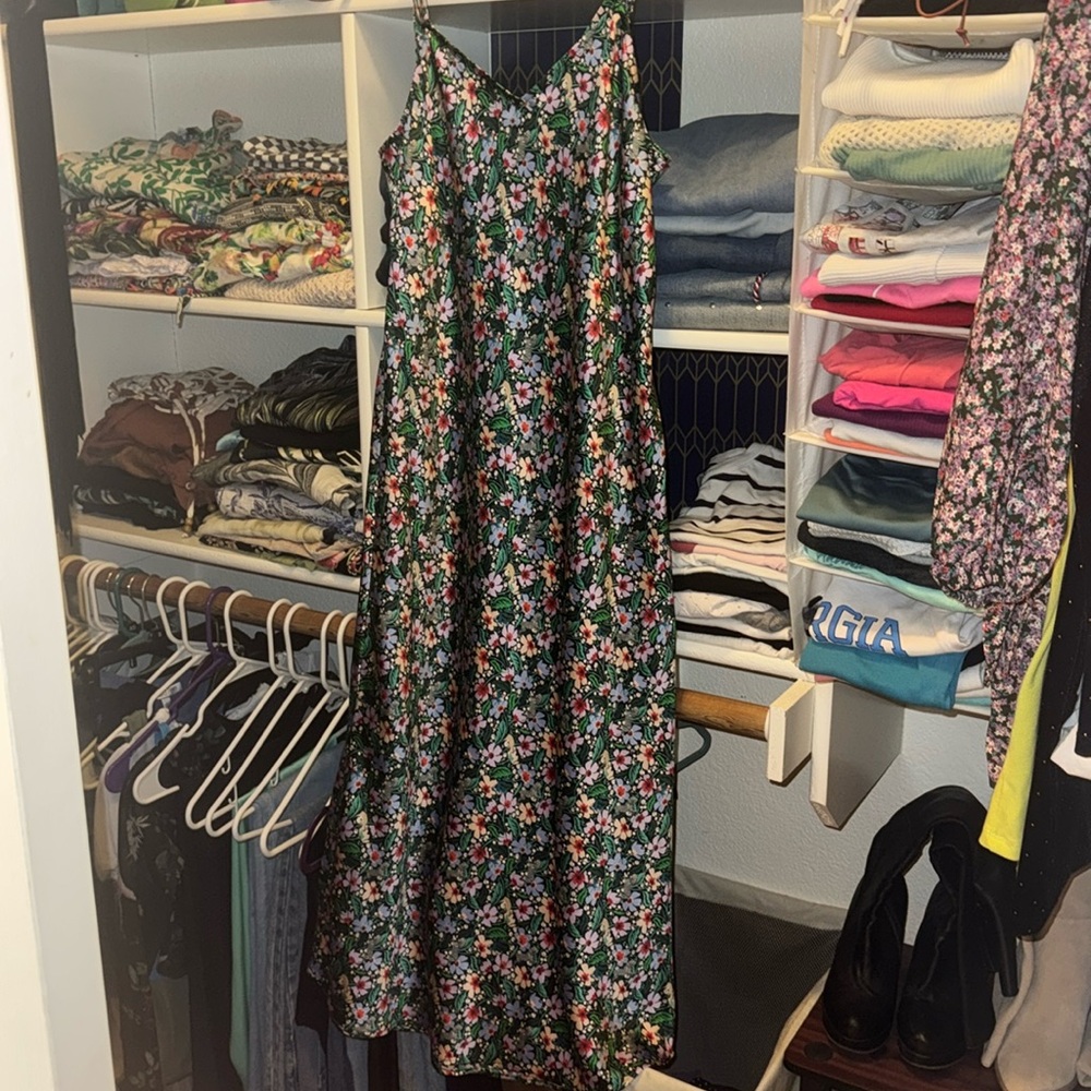 On 34th Floral Spaghetti Strap Dress size M